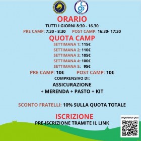 Quotazioni Summer Camp - OLIMPIA CALCIO CADORAGO